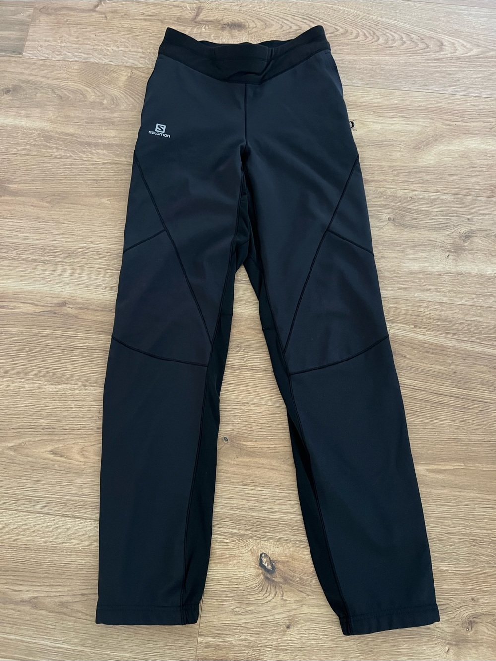 Salomon Pants Adult Small Black Advanced Skin Shield Track Running Performance
